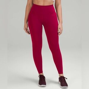 Lululemon Wunder Train Contour Fit 25”, 10, Pomegranate